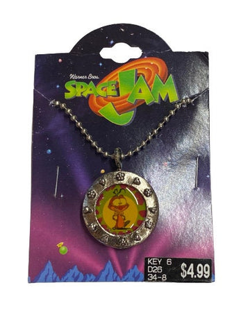 Vintage 1996 Warner Bros. Space Jam Nawt Porthole Necklace