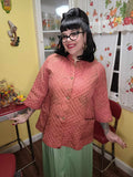 Vintage 1950&#39;s AS IS Pink Bedroom Jacket