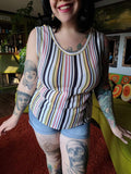 Vintage 1970&#39;s Striped Tank Top