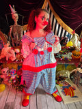 Odd Betties Blue & White Sunglasses Print Clown Suit