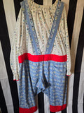 Odd Betties Blue & White Sunglasses Print Clown Suit