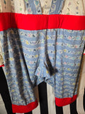 Odd Betties Blue & White Sunglasses Print Clown Suit