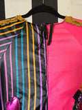 Odd Betties Pink and Black striped & hearts Clown suit