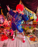 Odd Betties Blue Puzzle Piece Print Clown Set