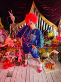 Odd Betties Blue Puzzle Piece Print Clown Set