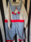 Odd Betties Blue & White Sunglasses Print Clown Suit