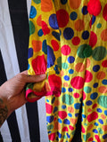 Odd Betties Vintage Yellow Polka Dot Clown Costume