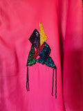 Odd Betties Pink and Black striped & hearts Clown suit