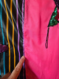 Odd Betties Pink and Black striped & hearts Clown suit