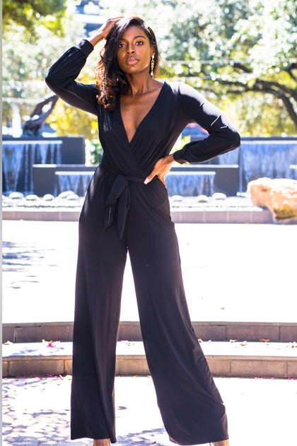 Gently Used Black Unique Vintage Jumpsuit