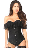 Daisy Corset Lavish Black Lace Off Shoulder Corset