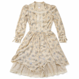 Gunne Sax 70s Tan Top and Skirt Set