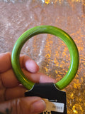 Vintage 60s Lime Green Bakelite Bangle Bracelet