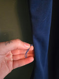 Vintage Volup Navy Polyester shift dress