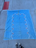 Vintage 50's Pastel Blue Chenille Twin Bedspread