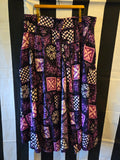 Handmade Purple and Whit Bark Cloth Three Piece Set