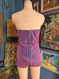 Vintage 50s Purple Tulip Top Jantzen Swim Suit