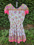 Vintage 70s pink square dancing