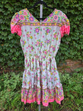 Vintage 70s pink square dancing