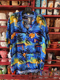 Vintage Y2K Blue and Orange Bahamas Shirt