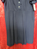 Vintage 40 Navy Blue Sheer Dress