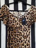Anita Cruz Unique Vintage Leopard Print Dress