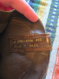 Vintage 80s Brown Leather Cowboy Boot Men's 9.5