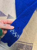 Vintage 80's Blue Christmas Cardigan