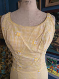 Vintage 60s Cole of California Yellow Gingham Swimsuit