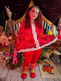 Odd Betties Vintage Red Polka Dot & Ruffle Clown Set