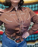 Vintage Rockin K Western Button Up