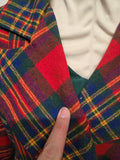 Vintage 60s Wool Plaid Coat