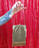 Vintage Whiting and Davis Gold Mesh Purse