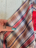 Unforgiven Upcycled Scorpion Western with Red Fringe