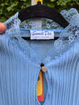 Vintage 70s Powder Blue Sandi Dee dress