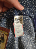 Vintage 70s Oops California blue and white prairie dress