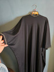 Vintage 1970s black rhinestone kaftan dress