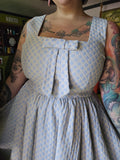Gently Used Tailor & Twirl Blue & White Victoria Dress