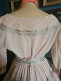 Vintage 1960's Pink and Silver Patio Dress Set