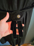Vintage 50s Black Rosette Dress