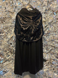 Vintage Handmade Black Cape with Hood