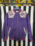 Vintage 80s Purple Denim Western Jacket