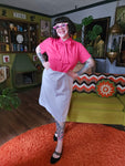 Vintage Pink Tweed Dress