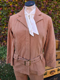 Vintage 60s Camel Brown Wool Sportswear set