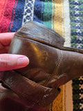 Vintage 80s Brown Leather Cowboy Boot Men's 9.5