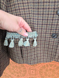 Unforgiven Upcycled Velvet Elk and Fringe Blazer