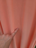 Vintage 70s Peach Floor Length Long Sleeve Dress