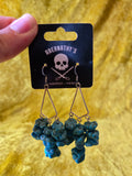 Unforgiven Turquoise Bead Chandelier Earrings