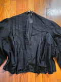 Antique 1900's Victorian Pleated Black Jacket