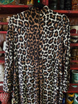 Vintage Leopard Print Maxi Dress
